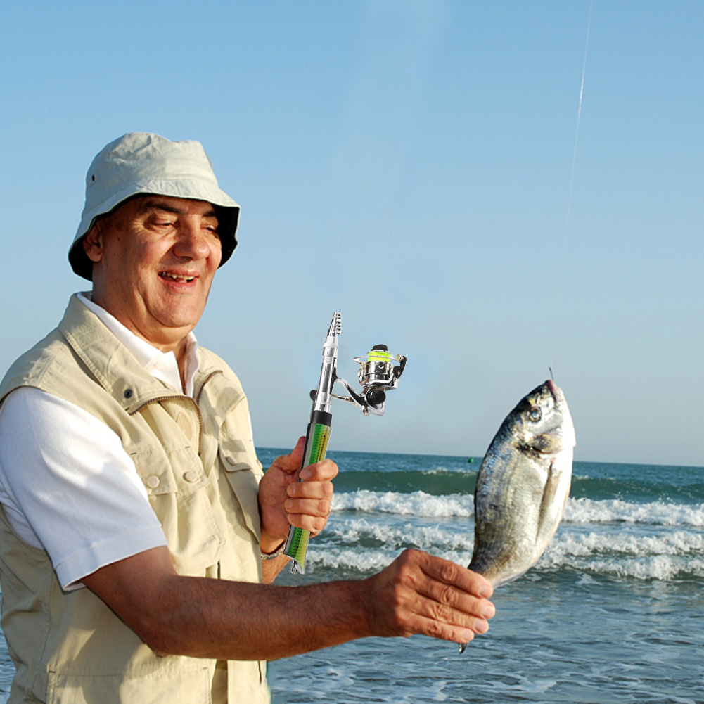 Caña de Pescar Portátil en For - Penn Reel Fierce reseña y precio