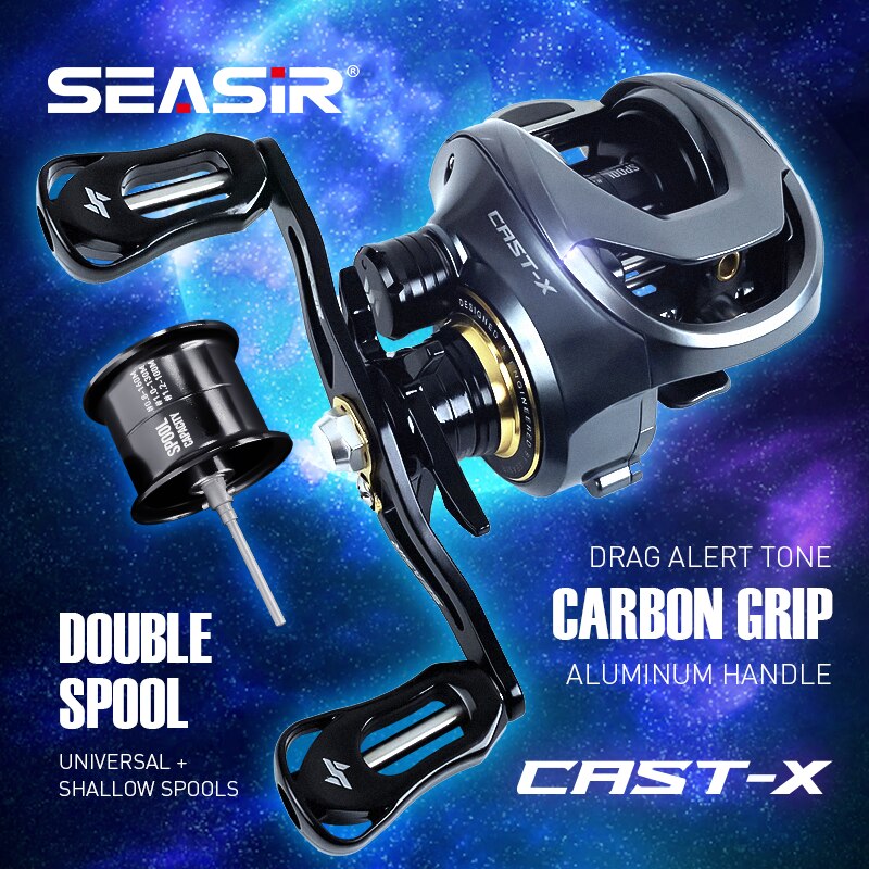 Carrete de pesca SEASIR Cast-X - Kastking Reel Zephyr reseña y precio