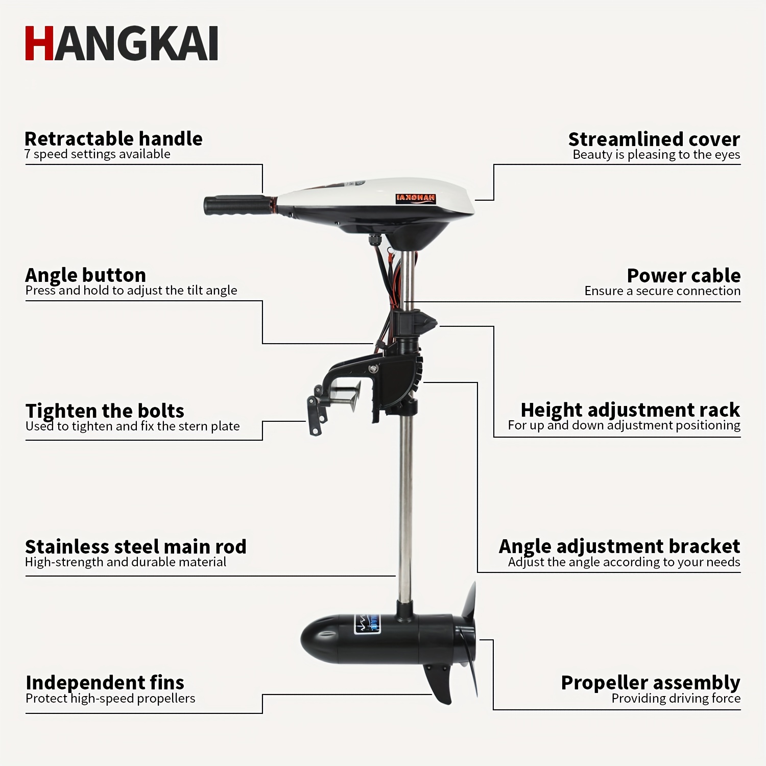 KOETSU HANGKAI Motor de arrast - Fishing Boat Outboard Motor reseña y precio